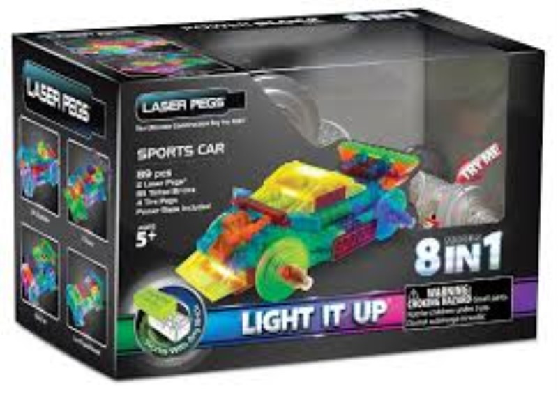 Laser pegs sports car (pb1410b)