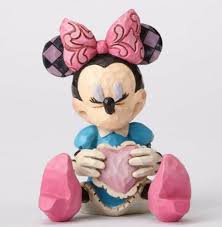 Minnie mouse with heart mini figurine 4054285