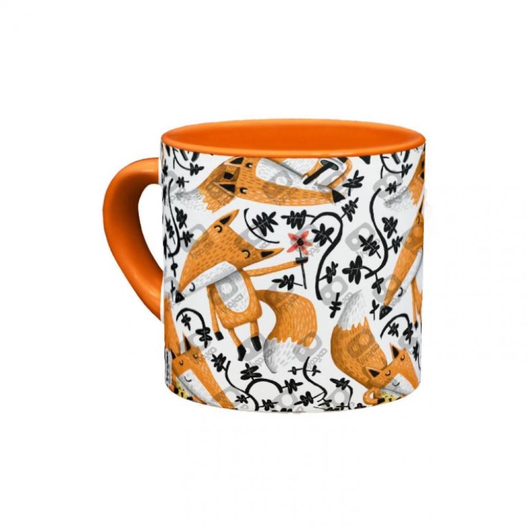 مینی ماگ داخل رنگی Mr Fox