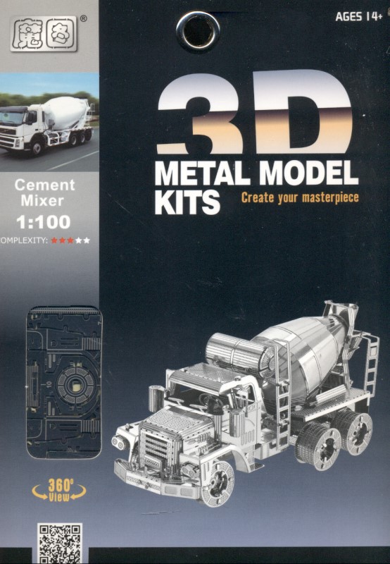 Cement mixer (3D metal model kits L21133)