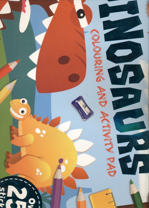 Dinosaurs colouring and activity pad