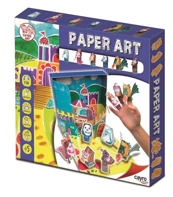 ‍Paper art characters