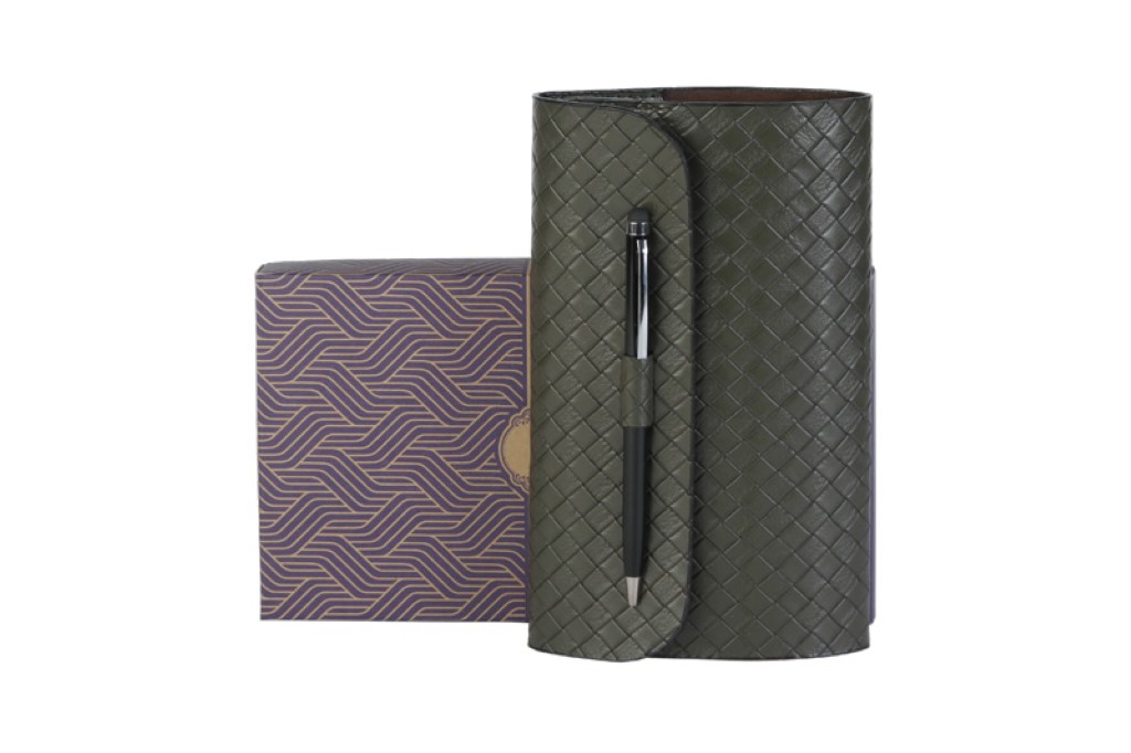 کیف و سالنامه خودکار دار پالتویی 124 - 0