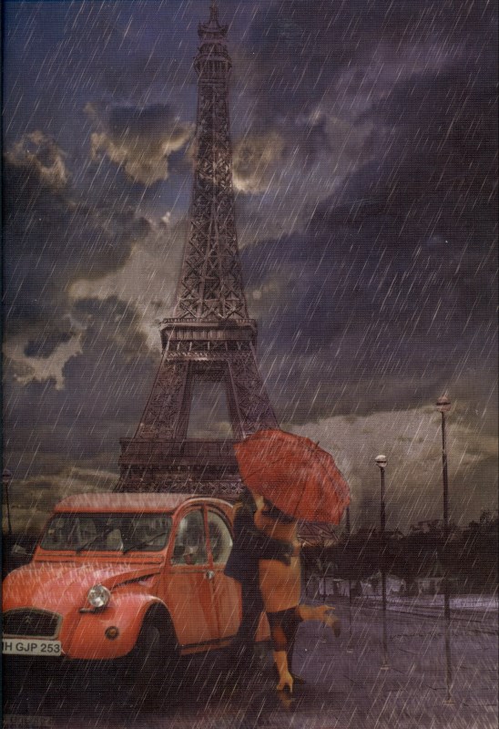 پازل 4407 (1000 تکه) Eiffel and Rain and Love