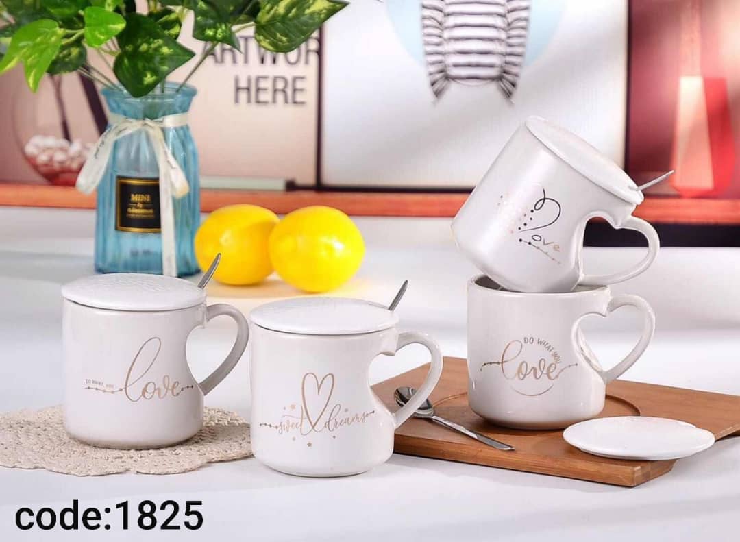 ماگ طرح دسته قلبی 1825