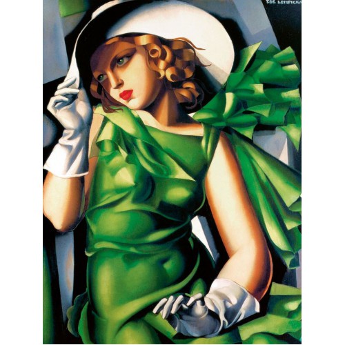 مینی پازل Lady in green 01601