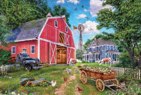 پازل (85515601) Family farm tin