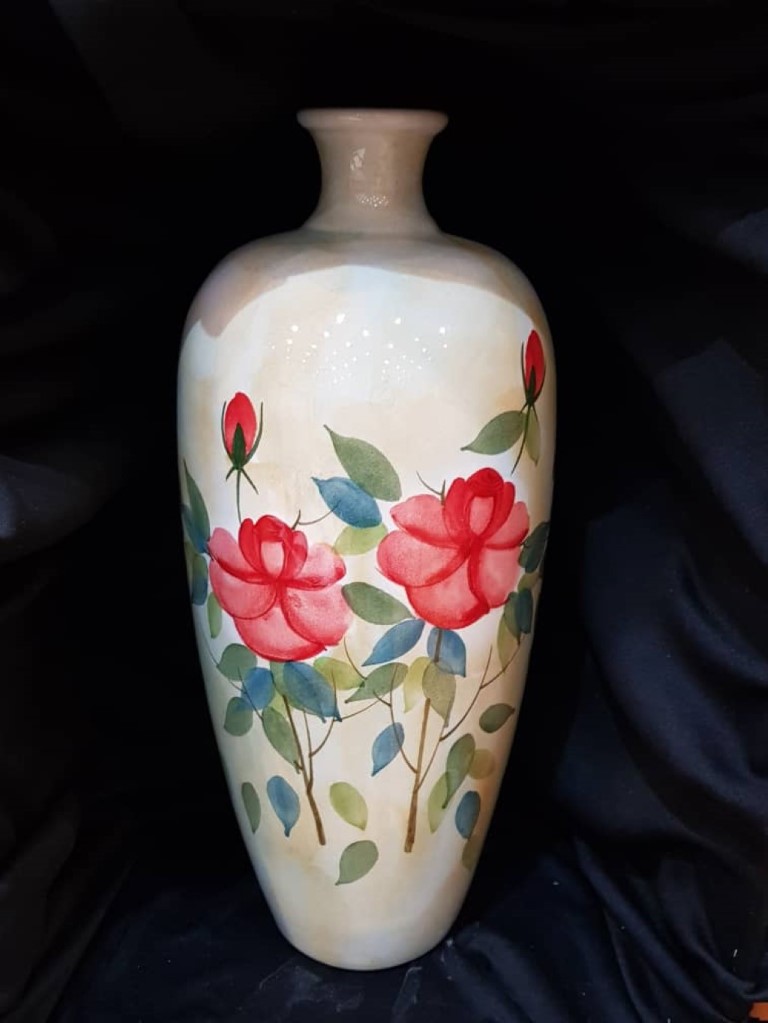 گلدان گل سرخ بزرگ D3