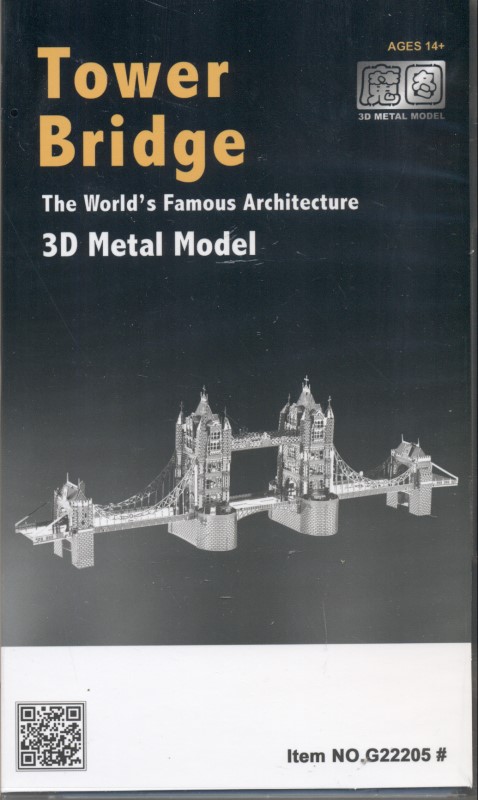 Tower Bridge (3D metal model G22205)