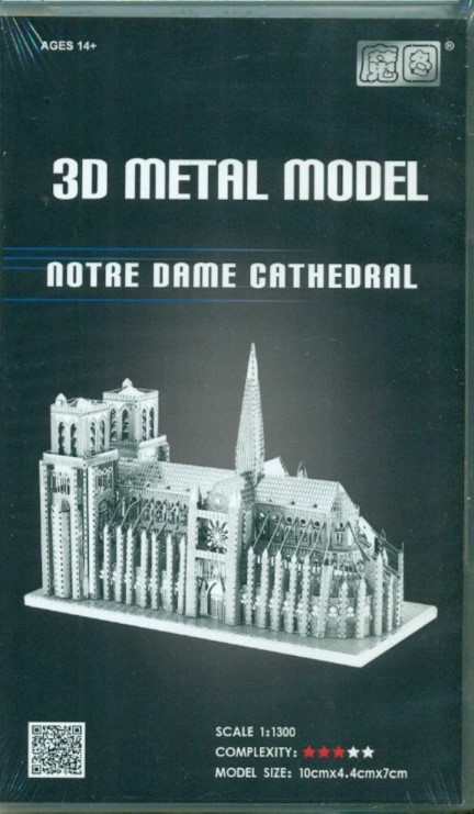 Notre Dam Cathedral (3D metal model B22232)