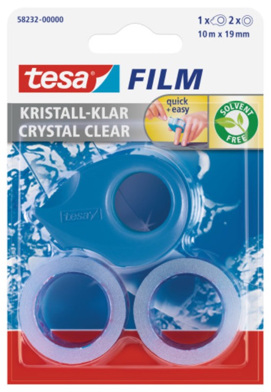 Tesa film crustal clear mini dispenser 58230