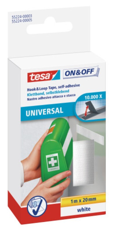Tesa hook and loop tap self adhesive and set 55224