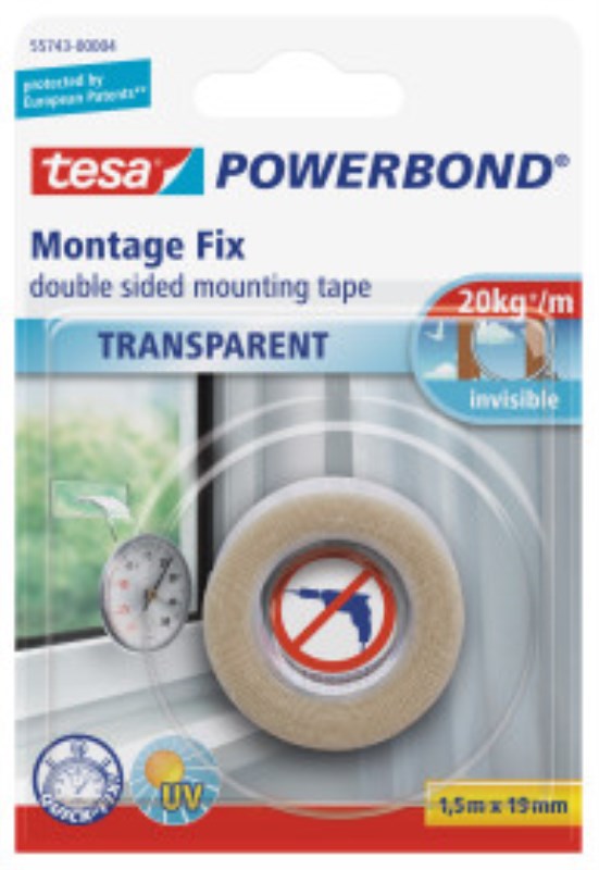 Tesa powerbond transparent 55743