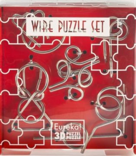 Eureka wire puzzle set red 473348