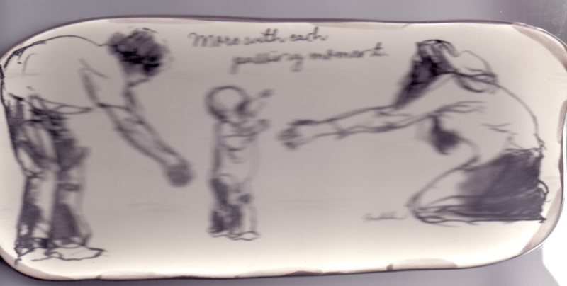 کتیبه Move with each passing moment