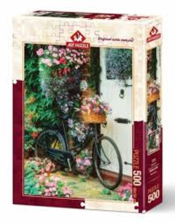 پازل 4166 (500 تکه) Bicycle & flowers