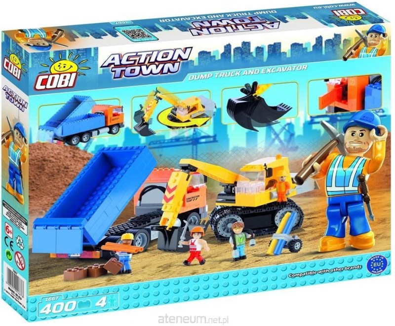 400 PCS Dump truck and excavator 1667