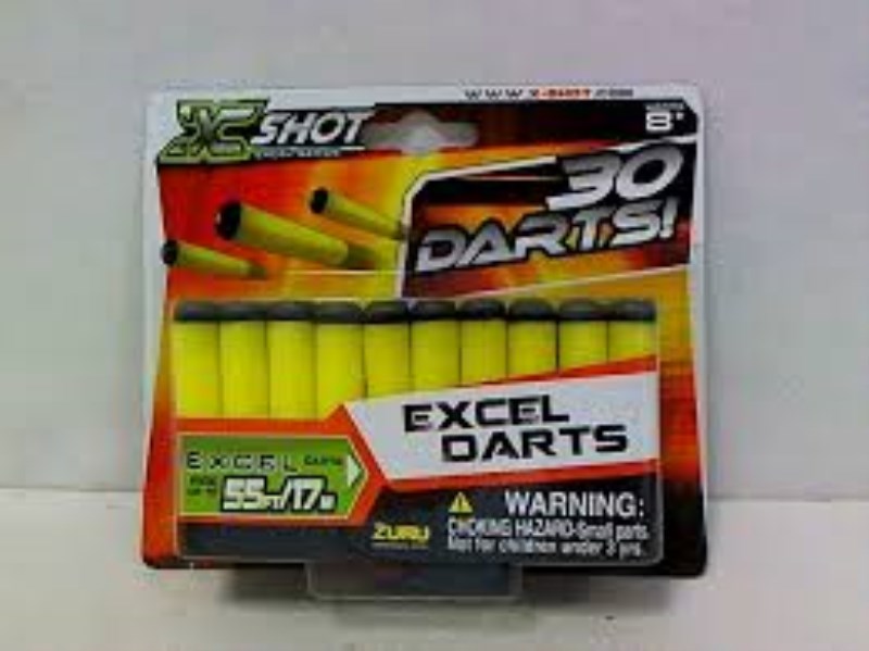 S001-30 Pack excel refill darts color card bulk