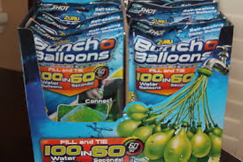Zuru bunch o ballons rapid fill 3 pk floor display empty foilbag tv plug 112 pcs