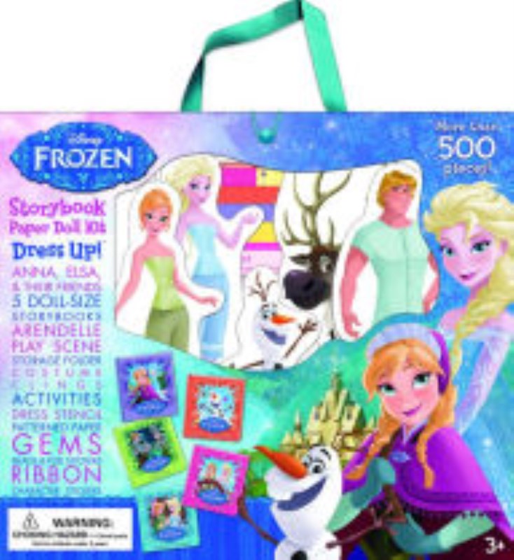 frozen story book paper doll kit