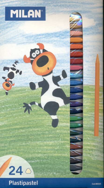 پاستل 24 رنگ جعبه مقوایی 80025 - 0