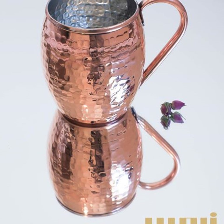لیوان خمره‌ای چکشی