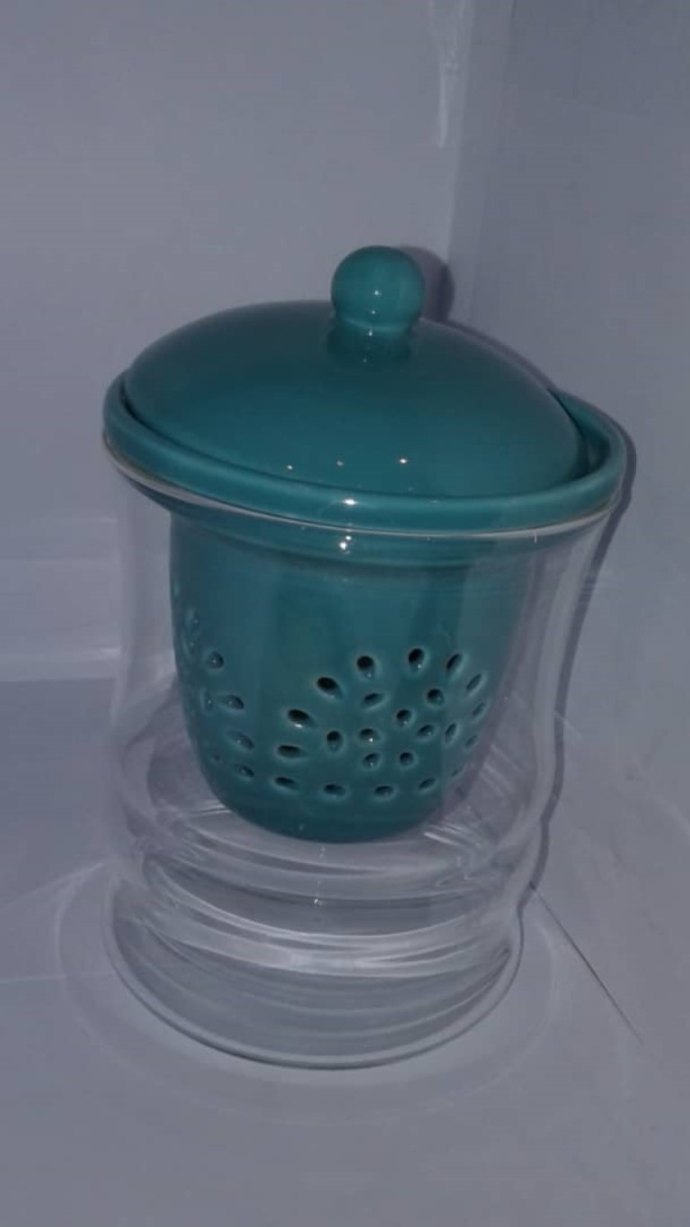 ماگ شیشه‌ای کشیده دمنوش 52515 - 0