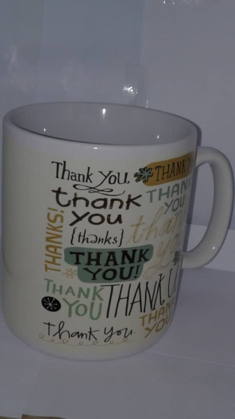 ماگ سرامیکی بزرگ 52712 طرح Thank you