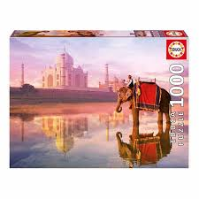 پازل 16756 elephant at taj mahal