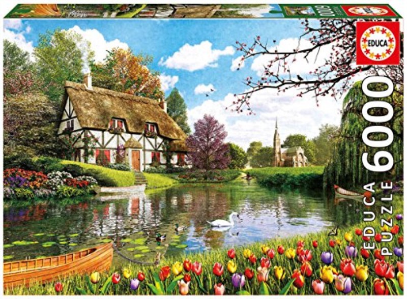پازل 16784 lakeside cottage