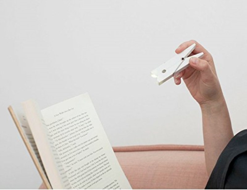 Clothespin clip light white (گیره سفید)
