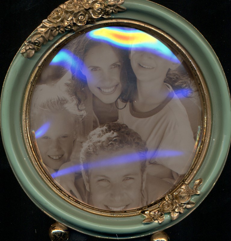 قاب عکس دایره طرح گل (242010) - 0