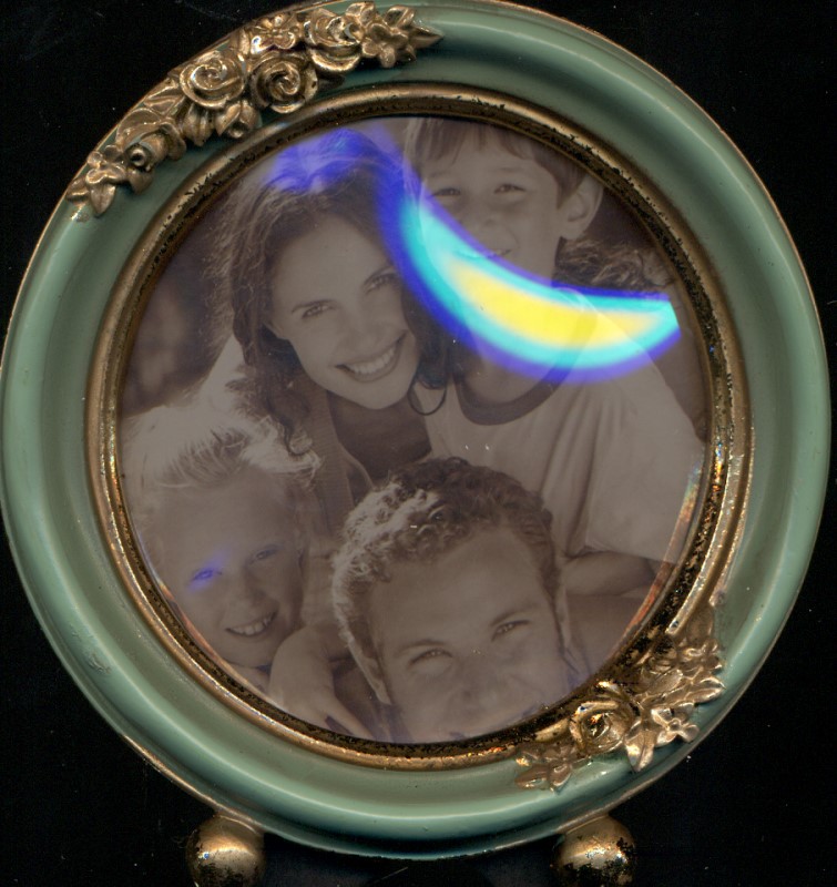 قاب عکس دایره طرح گل (24209) - 0