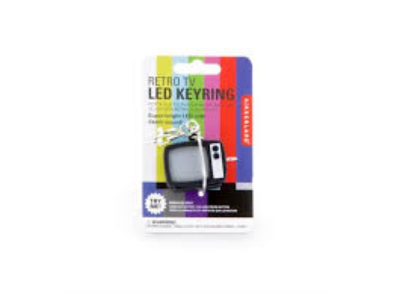 retro tv led keyring (krl29 cdu)