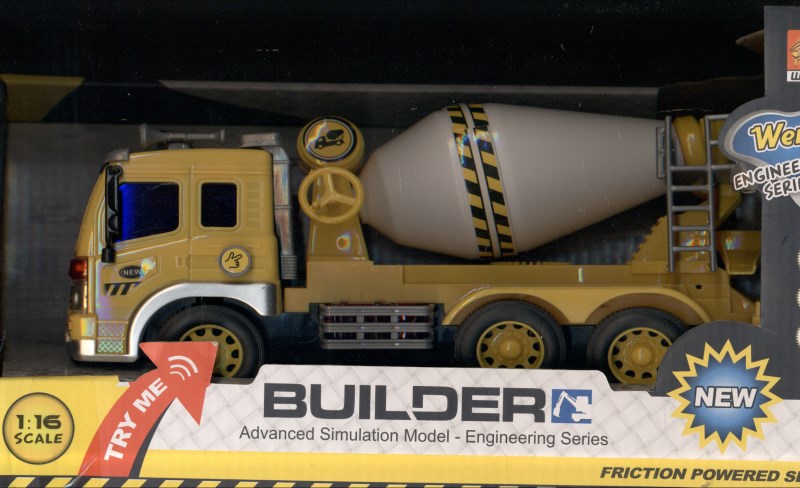 Friction truck with light and music 302s