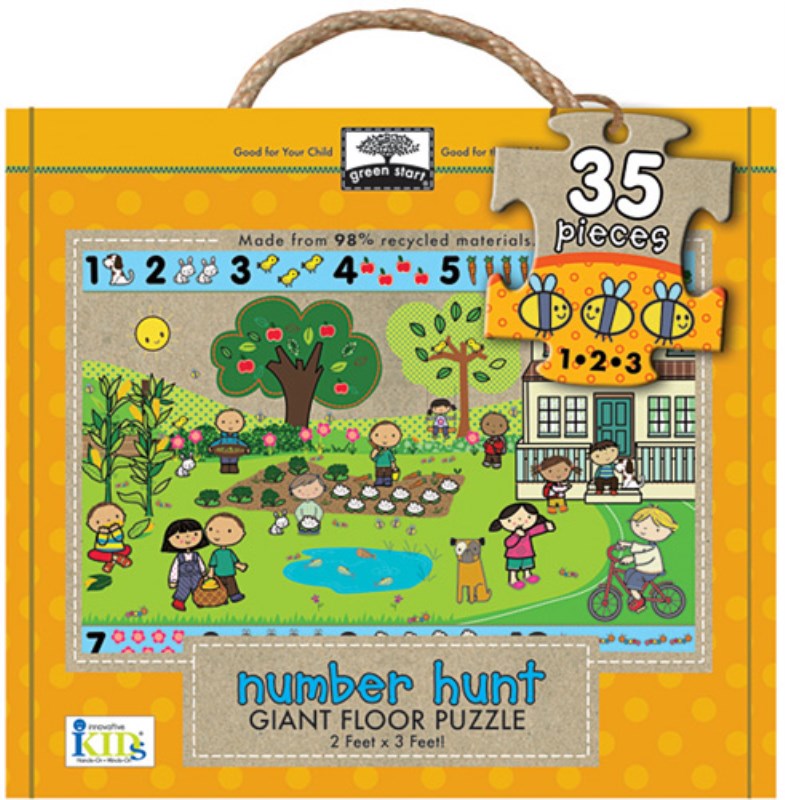 Number hunt giant floor puzzle