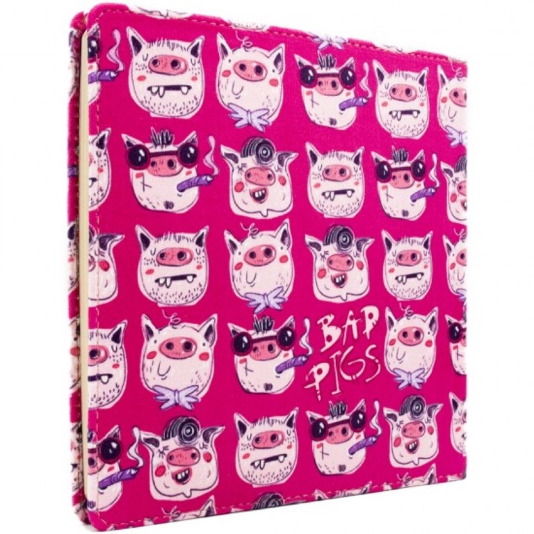 دفتر مربعی Bad Pigs