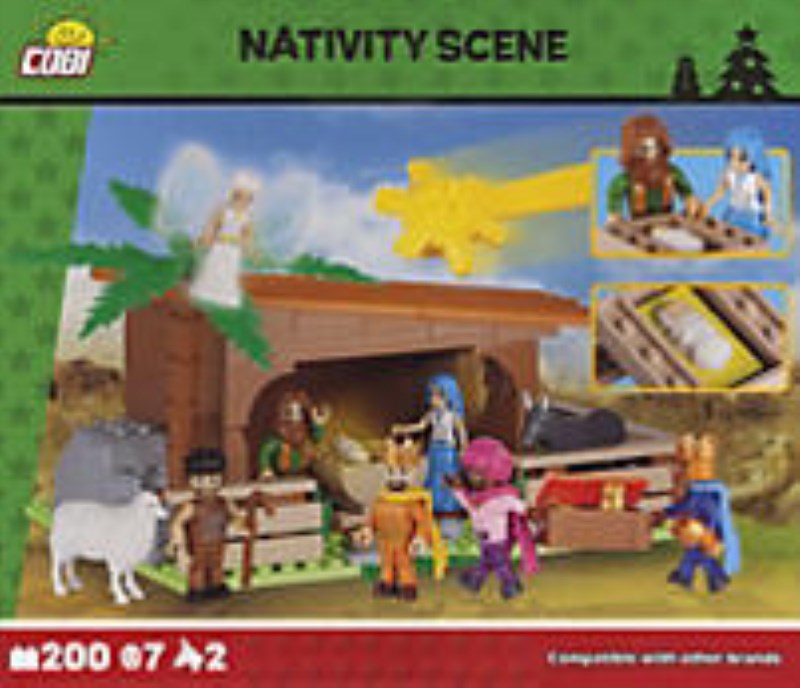 200 pcs nativity scene 200 blocks 28024