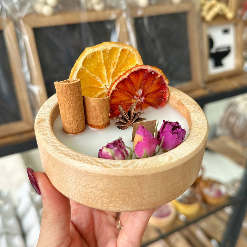 شمع کاسه‌ای چوب