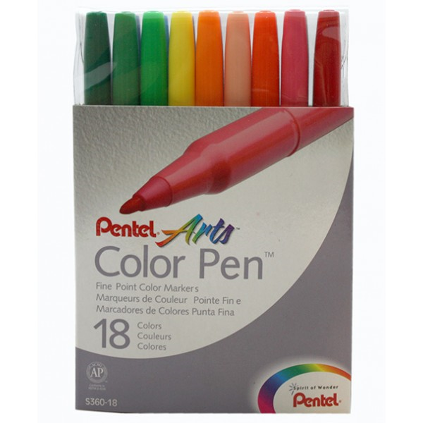 ماژیک 18 رنگ (pentel)