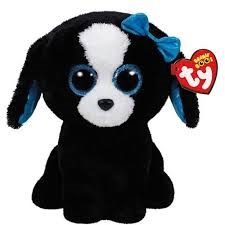Beanie boos dog tracey black white (37076)