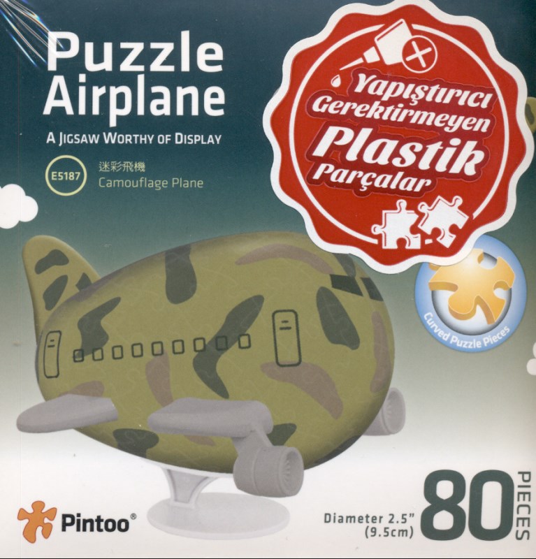 (5187) Pintoo 3D Puzzle Airplane camoflage