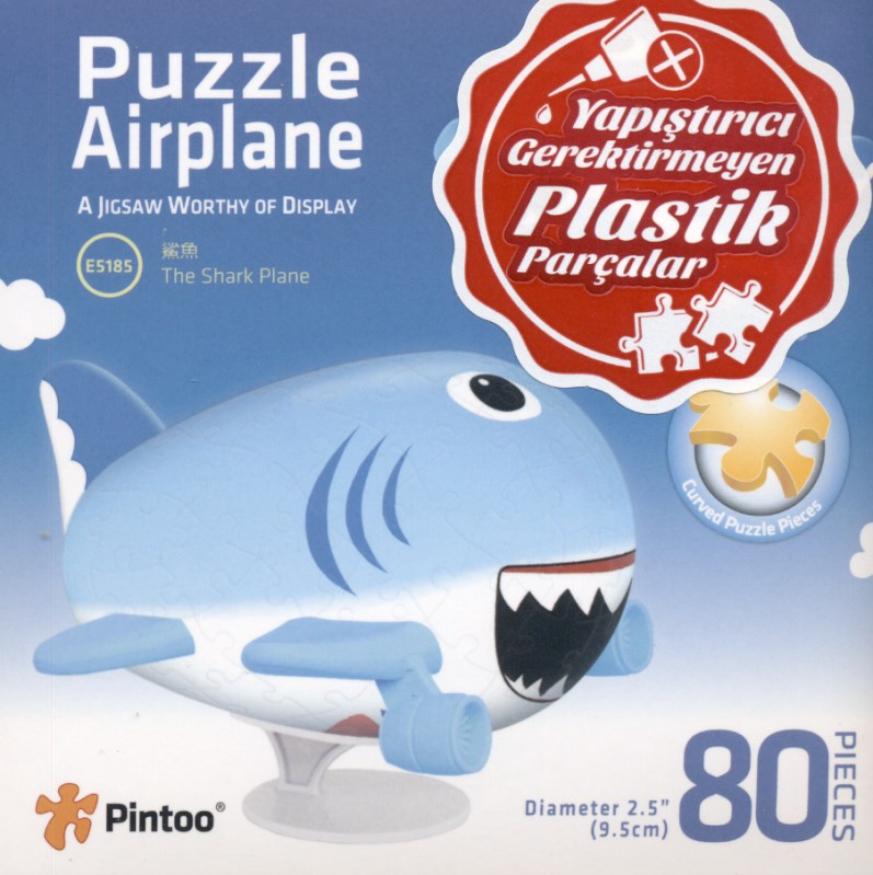 (5185) Pintoo 3D Puzzle Airplane The Shark Plane