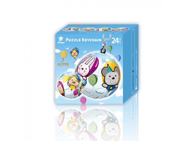 (2799) Pintoo 3D Puzzle KeyChain Amusing balls