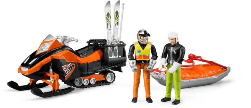Snowmobil mit Fahrer & Akia Rettungsschlitten mit 63100
