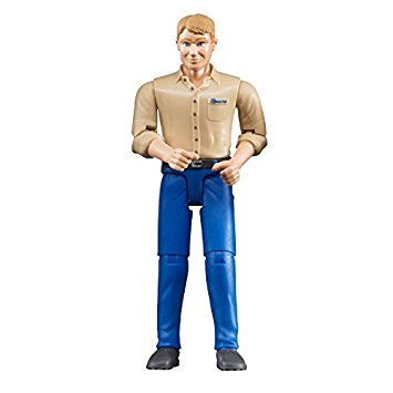 Man with Light Skin Blue Jeans 60006