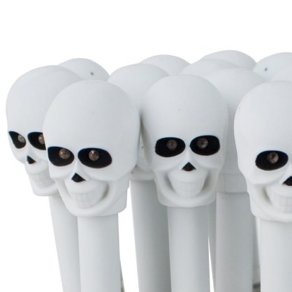 Skull LED Pen in Tub EU4418