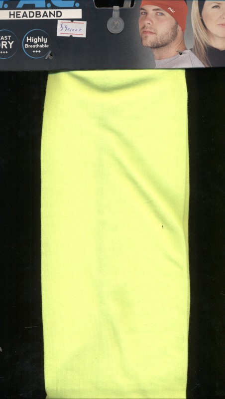 PAC headband neon yellow 8860022