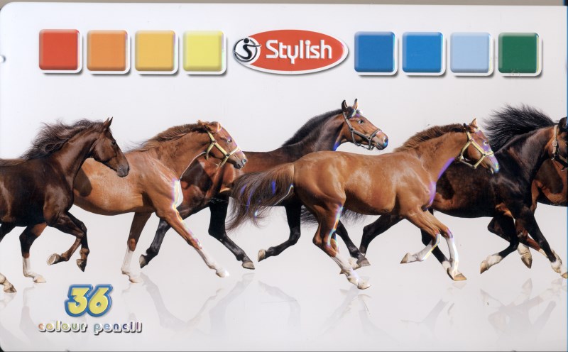 مداد رنگی 36تایی جلد فلزی فانتزی (43130116) - 0