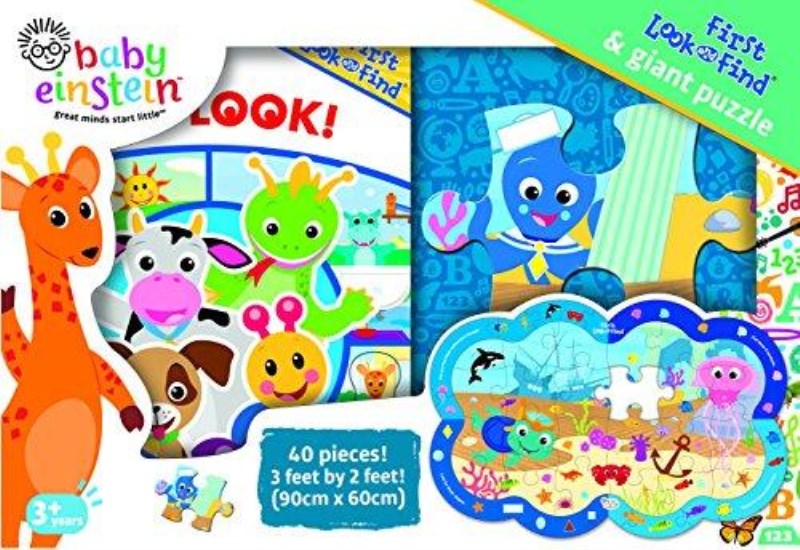 Baby Einstein Great Minds Start Little First Look and Find and Giant Puzzle